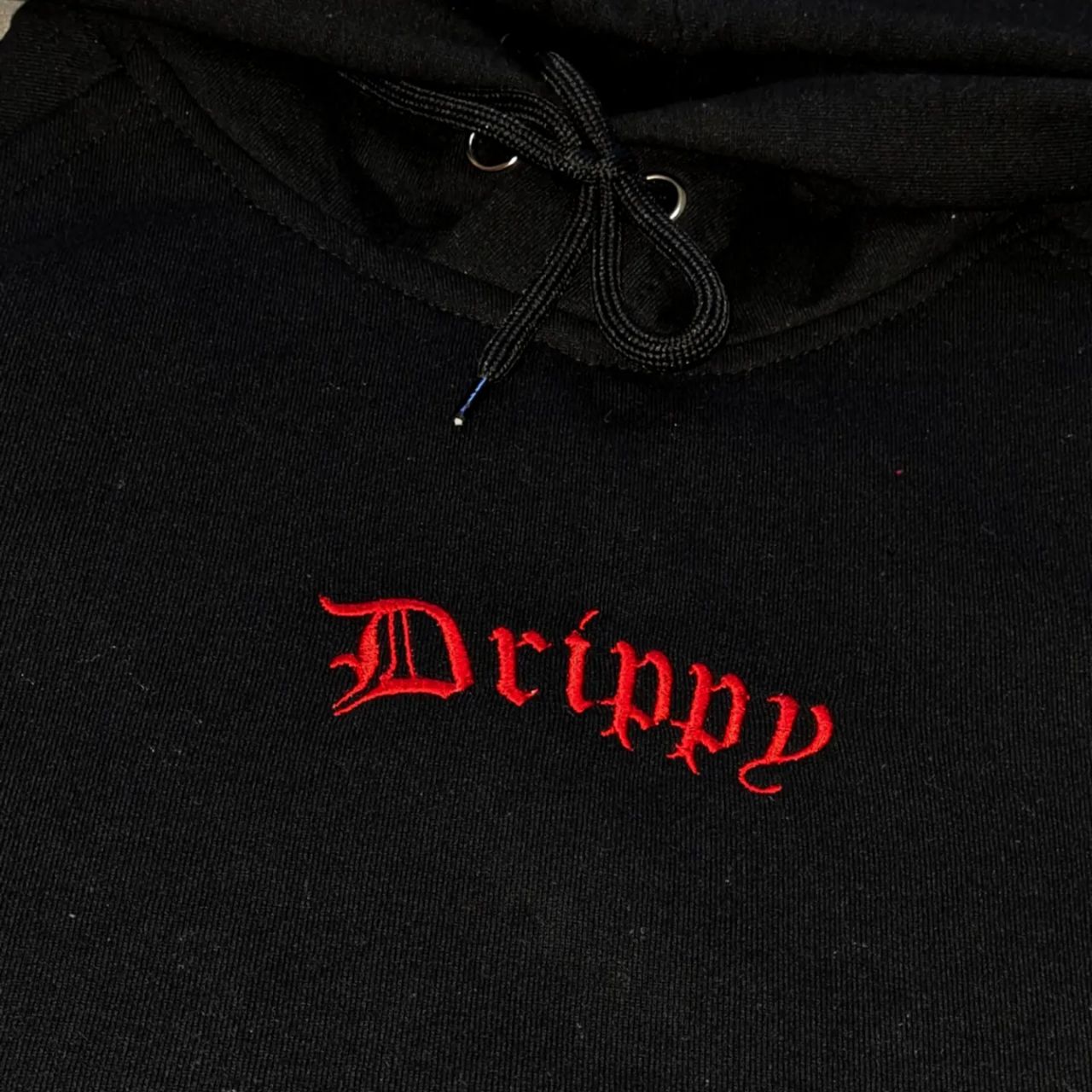 Hoodie oversized drippy Black/red 🔥 - Image 3
