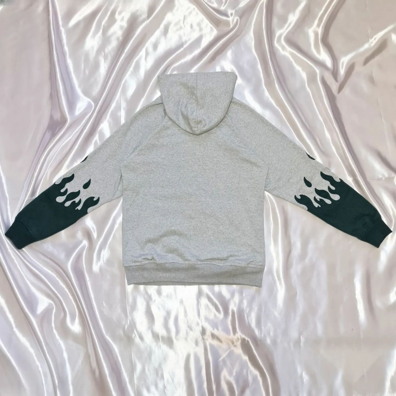 Hoodie oversized drippy Grey/Green 🔥 - Image 1