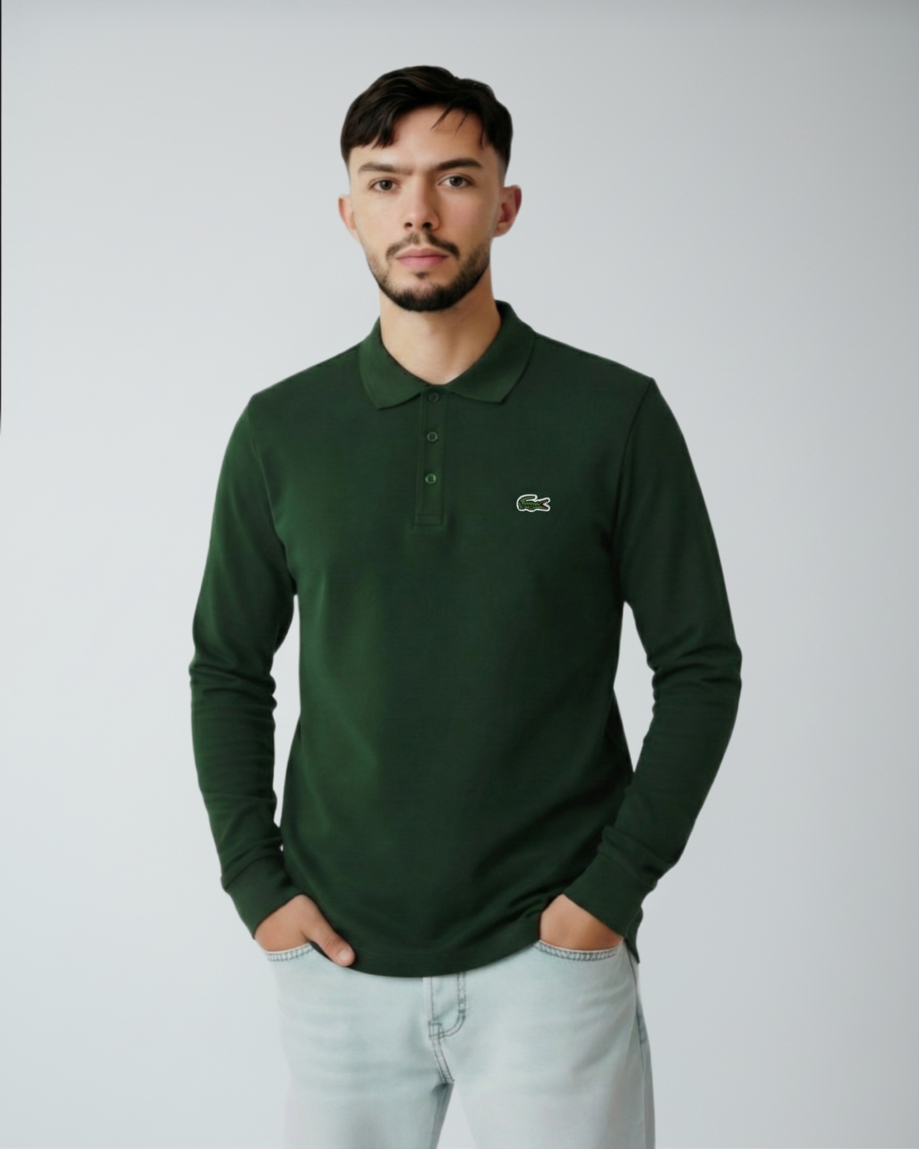 LACOSTE POLO - Vert bouteille 🐊 - Image 1